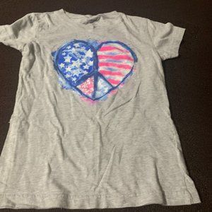 Exertek Grey Heart T-shirt Girls Large